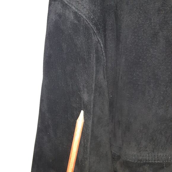 Vintage Phat Farm Suede Leather Jacket Mens 2XL Hip Hop 90s Button - Picture 5 of 13